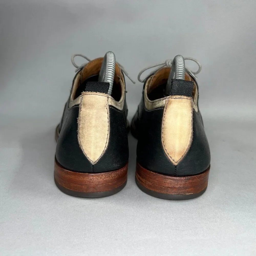 Johnston & Murphy Clayton Shoes Mens Size 10.5 Black Leather Cap Toe Dress Shoes